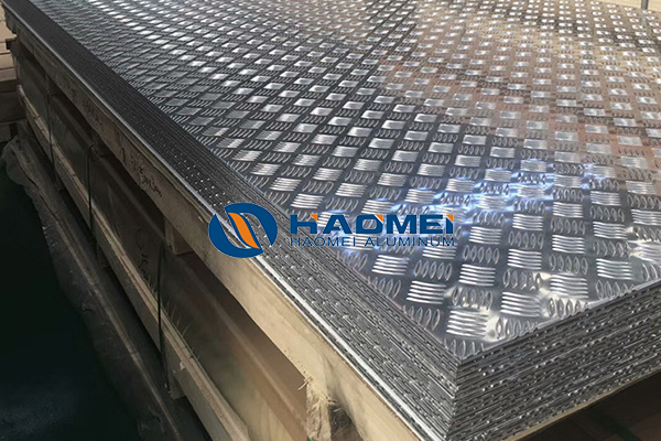 Aluminum checker plate for elev floor